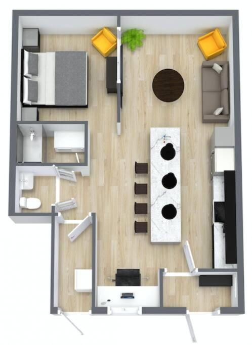 Loft Style Industriel-Centre-Ville+Parking Gratuit ケベックシティ 部屋 写真